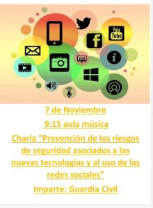 Charla sobre prevención de riesgos en el uso de NNTT